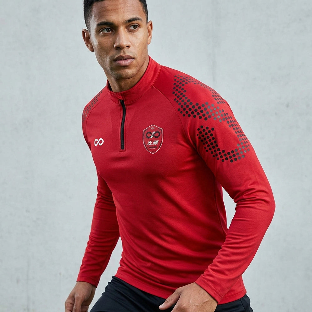 1/4 Half Zip Vanta PU Series Mobrius - AS233XFMBWS3 red