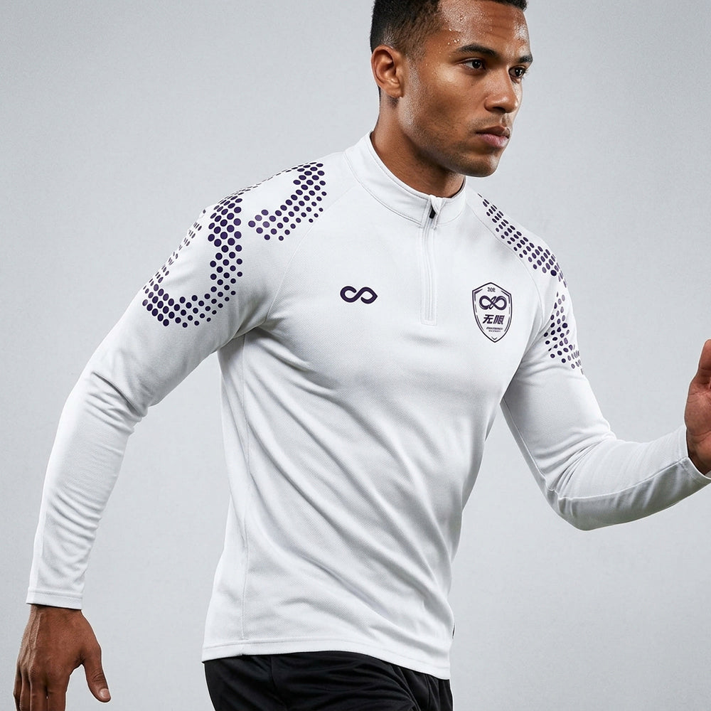 1/4 Half Zip Vanta PU Series Mobrius - AS233XFMBWS3 white