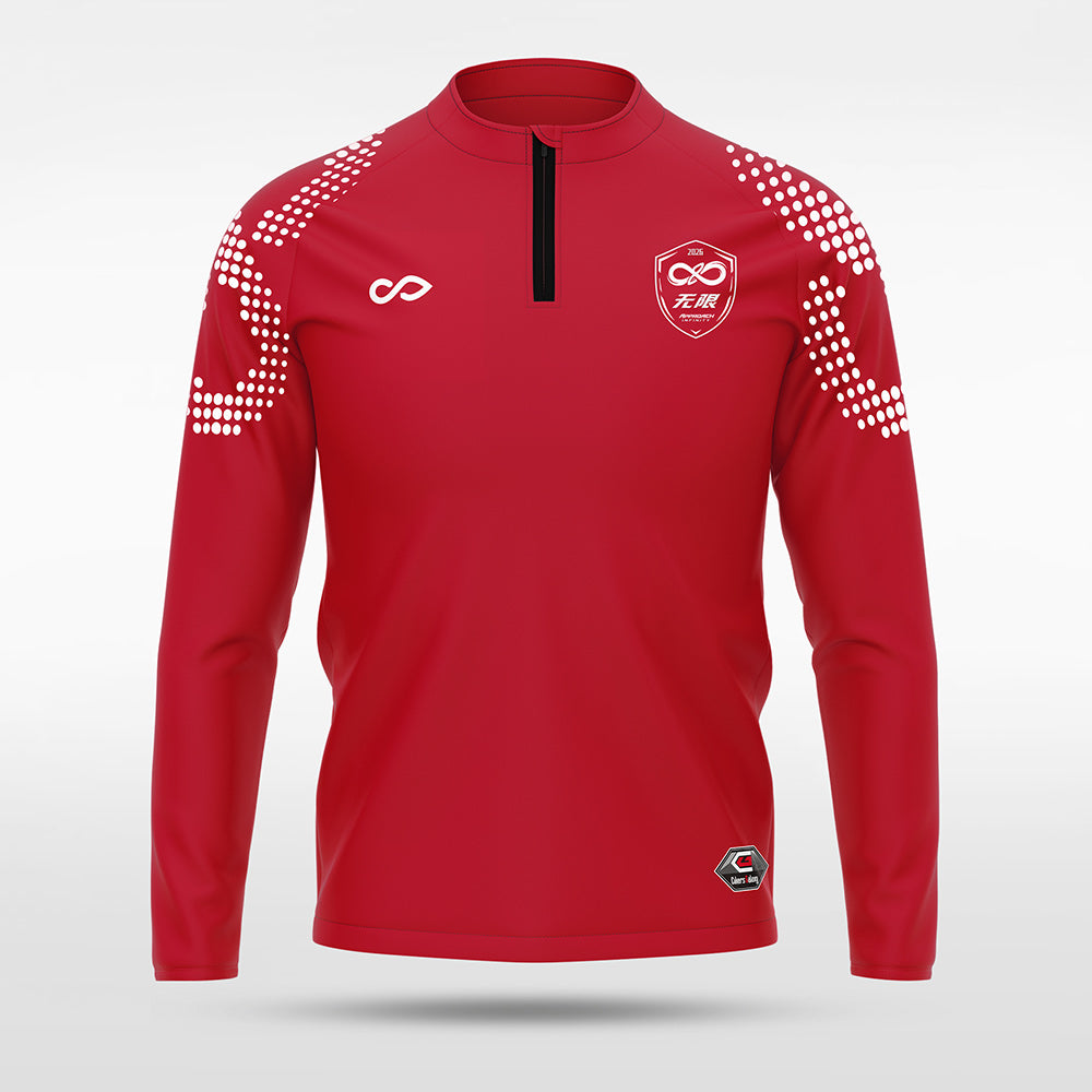 kid 1/4 Half Zip Vanta PU Series Mobrius - AS233XFMBWS8 red
