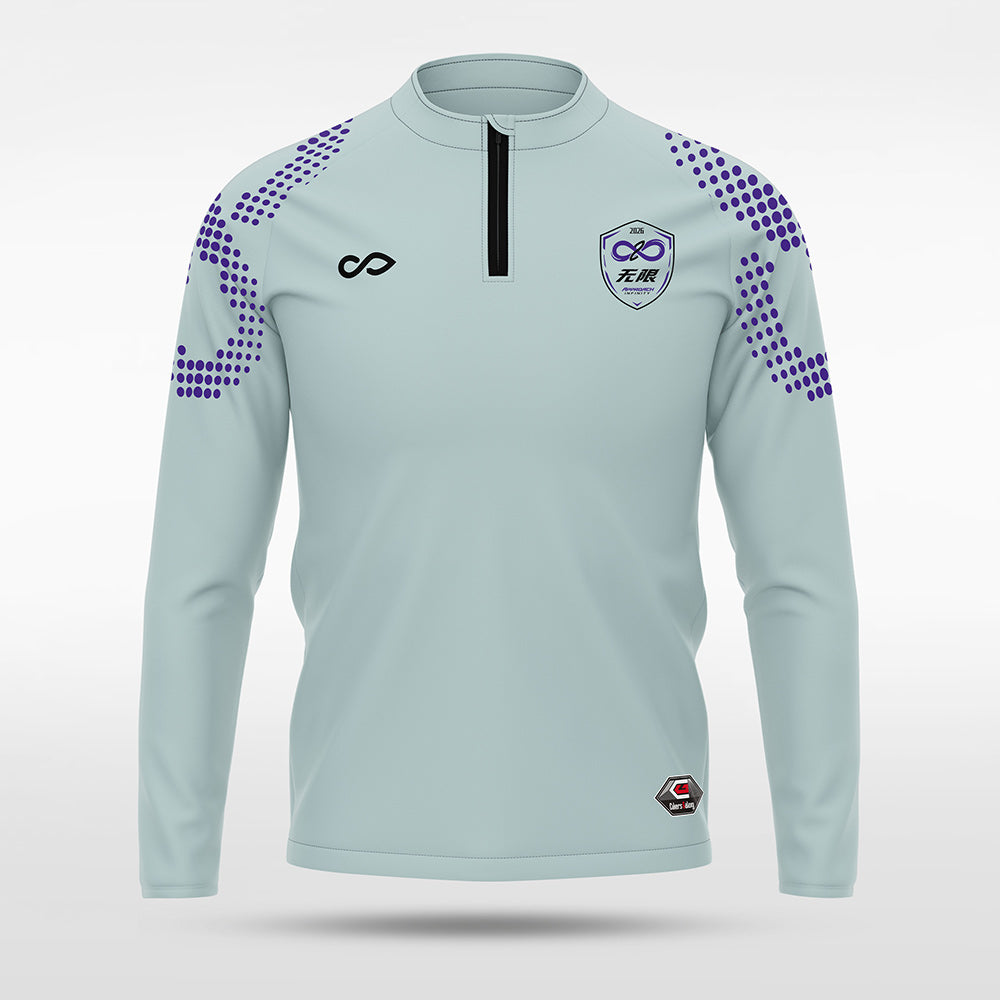 kid 1/4 Half Zip Vanta PU Series Mobrius - AS233XFMBWS8 gray