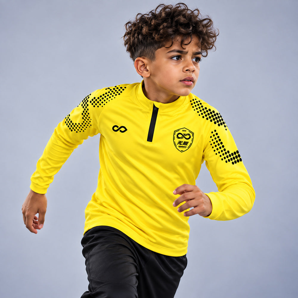 kid 1/4 Half Zip Vanta PU Series Mobrius - AS233XFMBWS8 Yellow