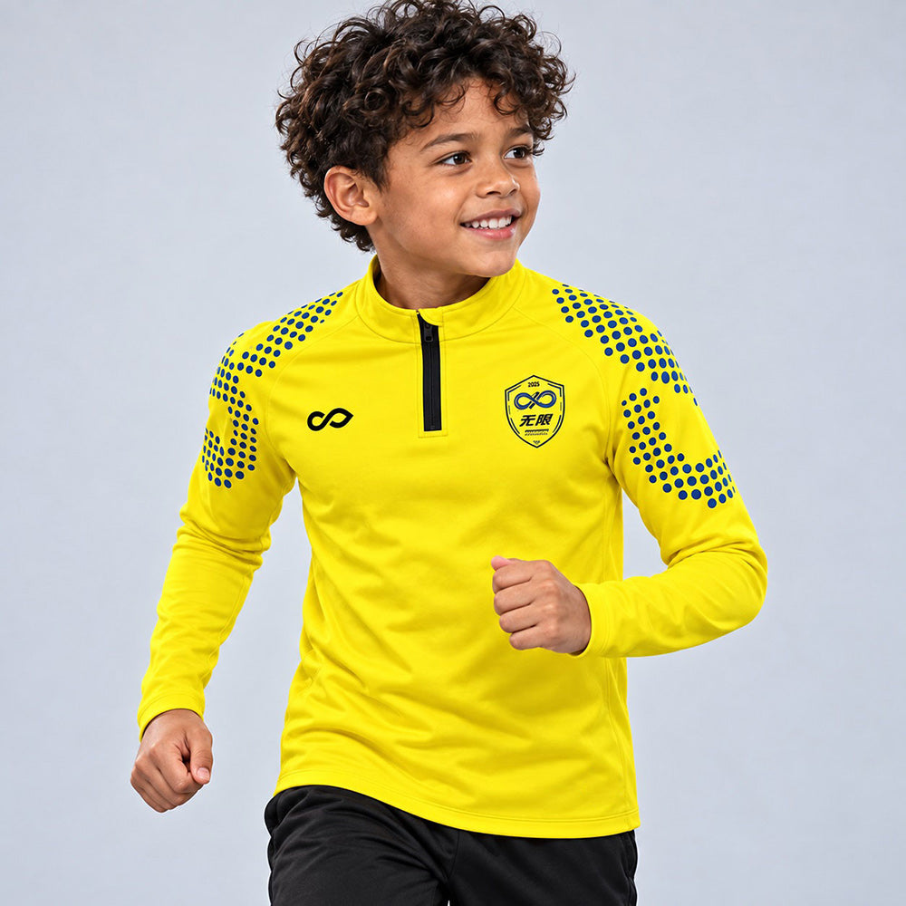 kid 1/4 Half Zip Vanta PU Series Mobrius - AS233XFMBWS8 Yellow