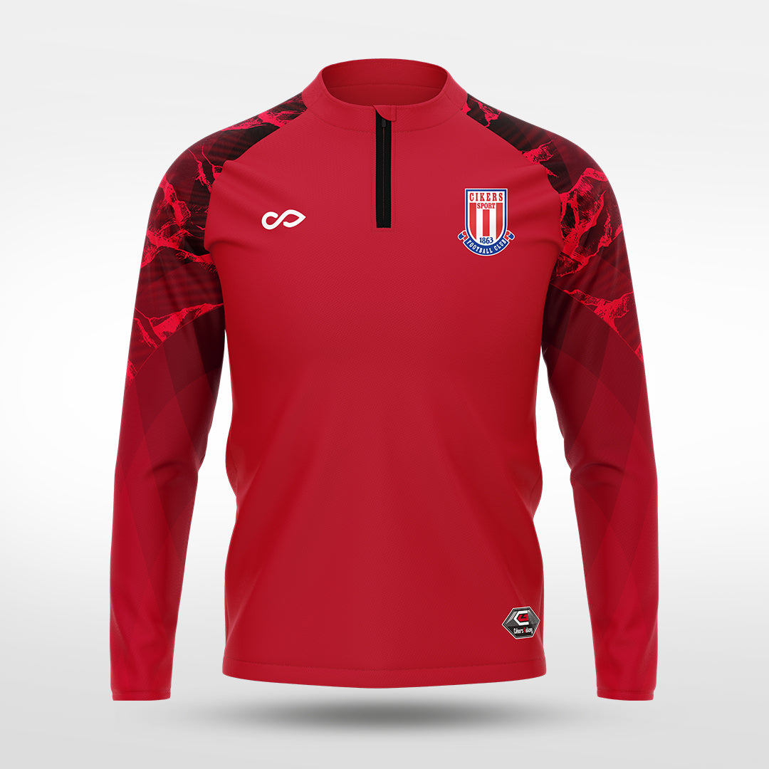 1/4 Half Zip Vanta Series Brokscia - AS233XFVE3 red