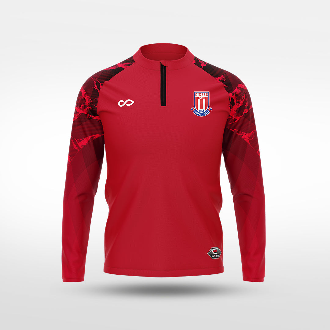 kid 1/4 Half Zip Vanta Series Brokscia - AS233XFVE8 red