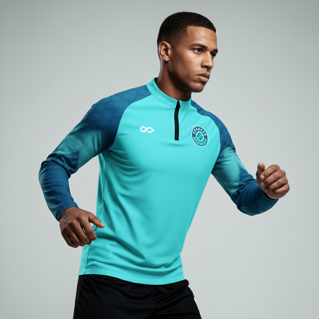 1/4 Half Zip Vanta Series Flamor - AS233XFVS3 mediumspringgreen