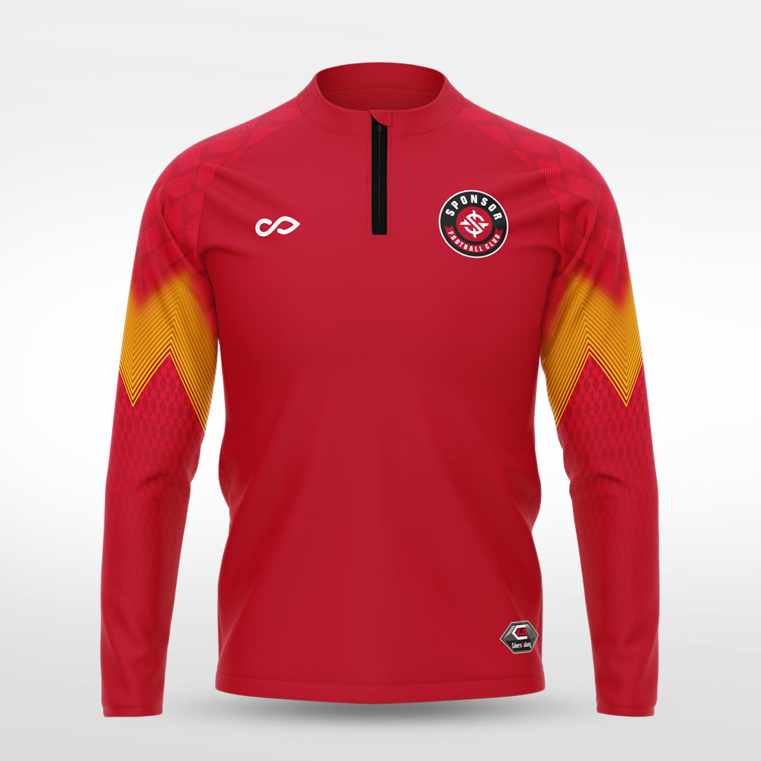 1/4 Half Zip Vanta Series Flamor - AS233XFVS3 red