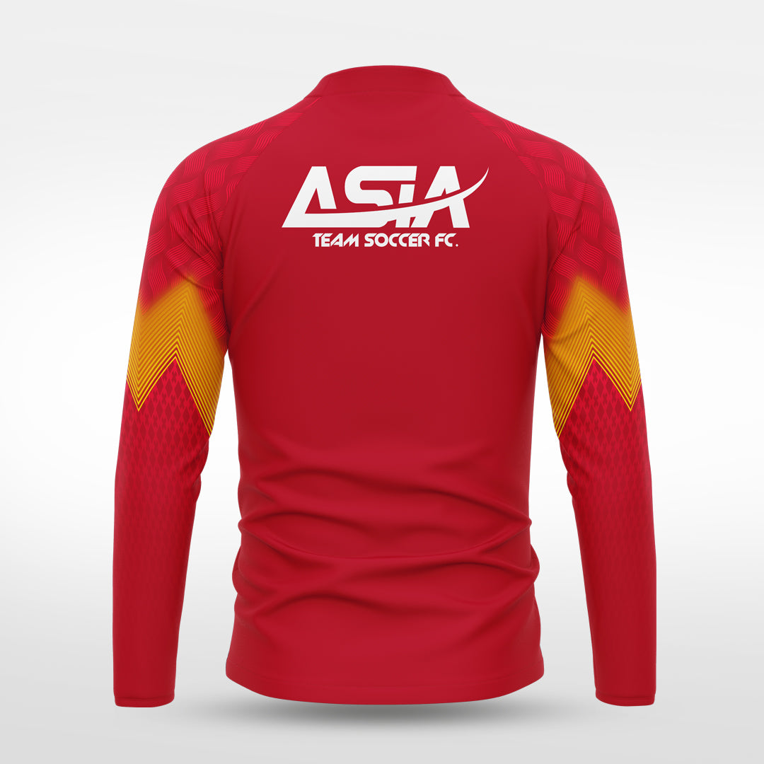 1/4 Half Zip Vanta Series Flamor - AS233XFVS3 red