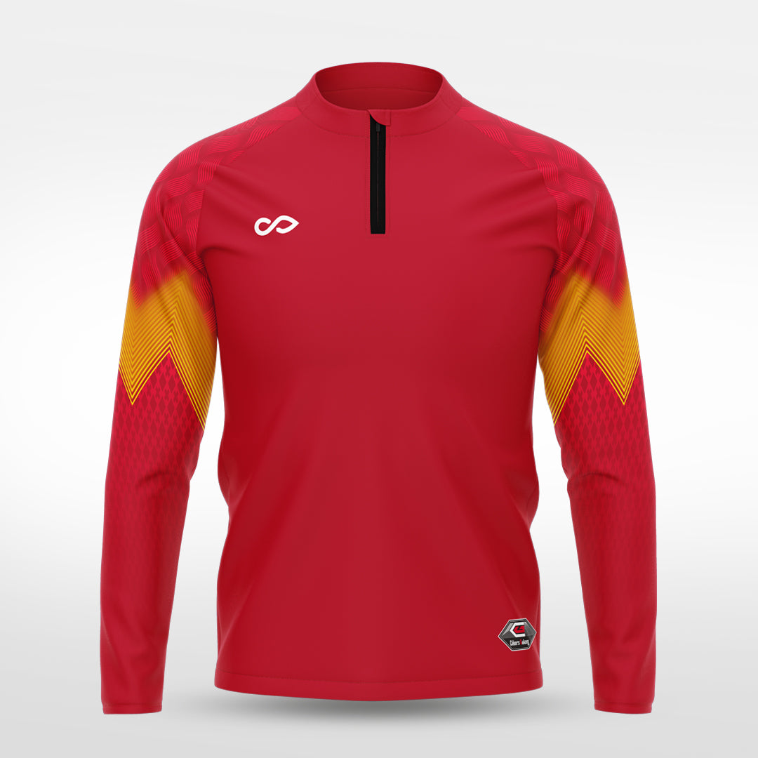 1/4 Half Zip Vanta Series Flamor - AS233XFVS3 red