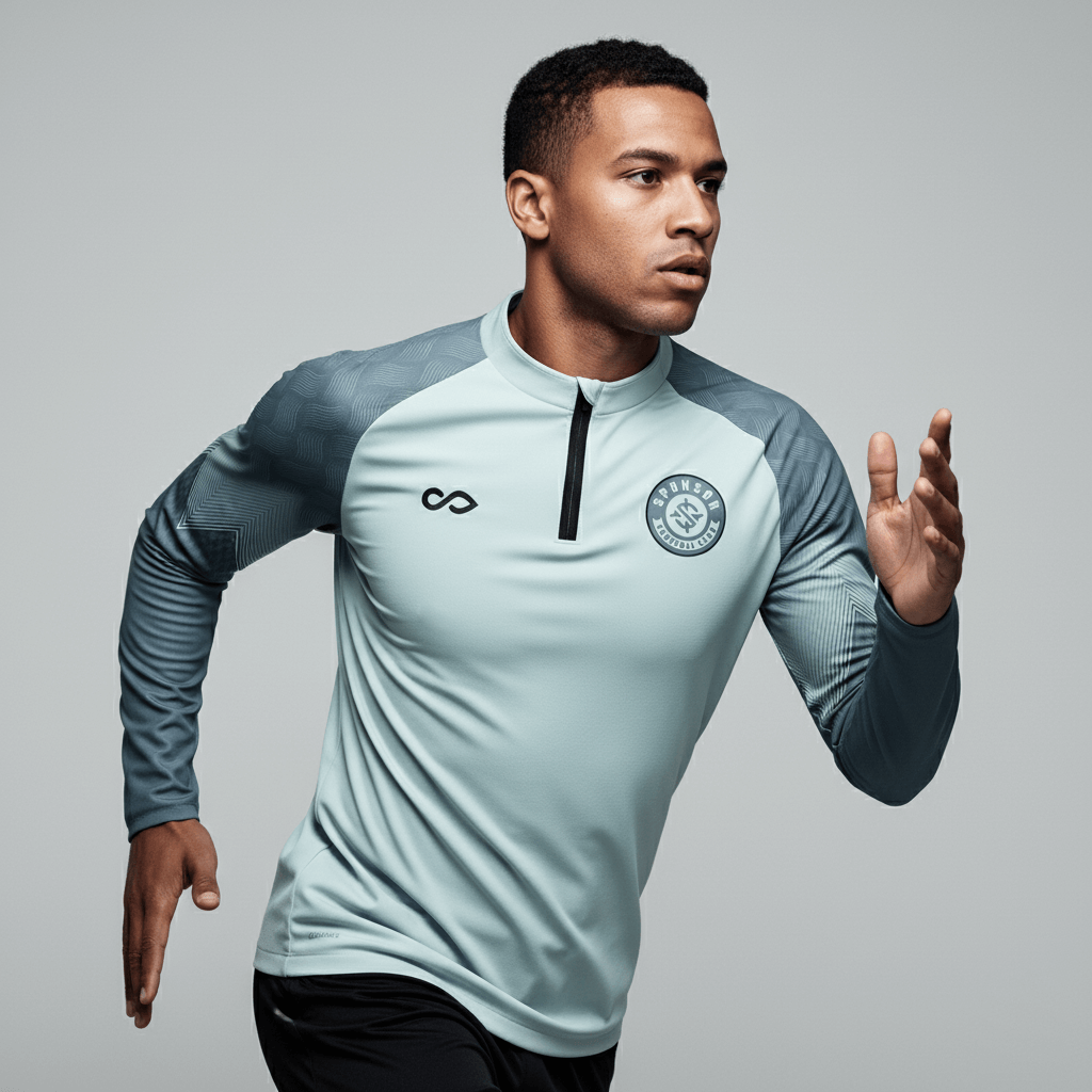 1/4 Half Zip Vanta Series Flamor - AS233XFVS3 silver