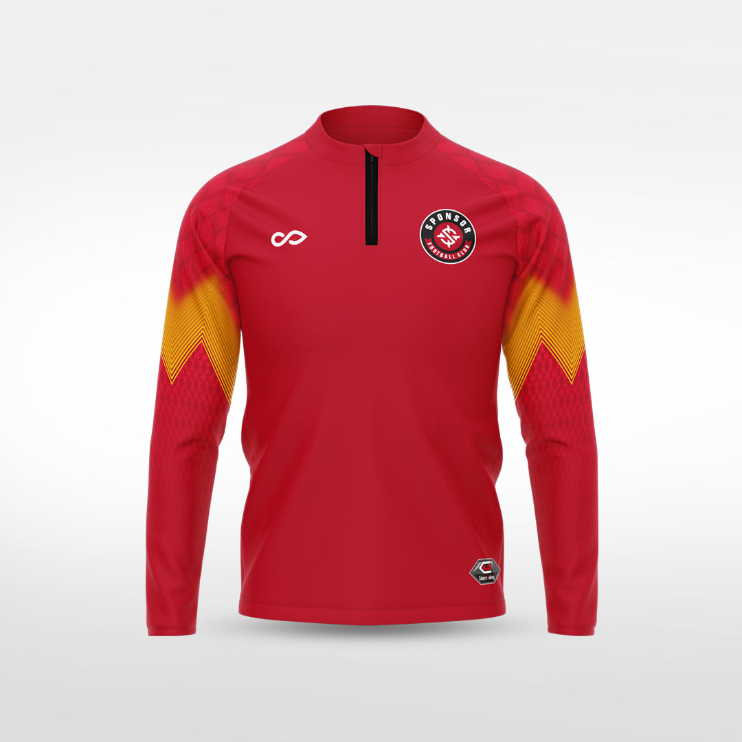 kid 1/4 Half Zip Vanta Series Flamor - AS233XFVS8 red