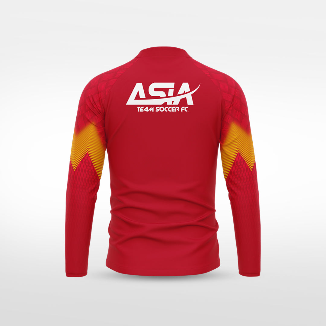 kid 1/4 Half Zip Vanta Series Flamor - AS233XFVS8 red