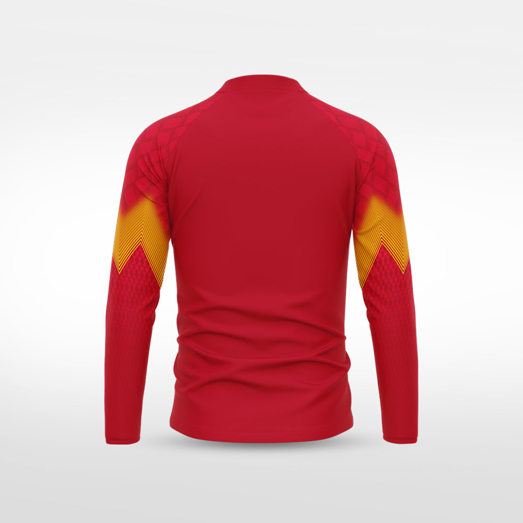 kid 1/4 Half Zip Vanta Series Flamor - AS233XFVS8 red
