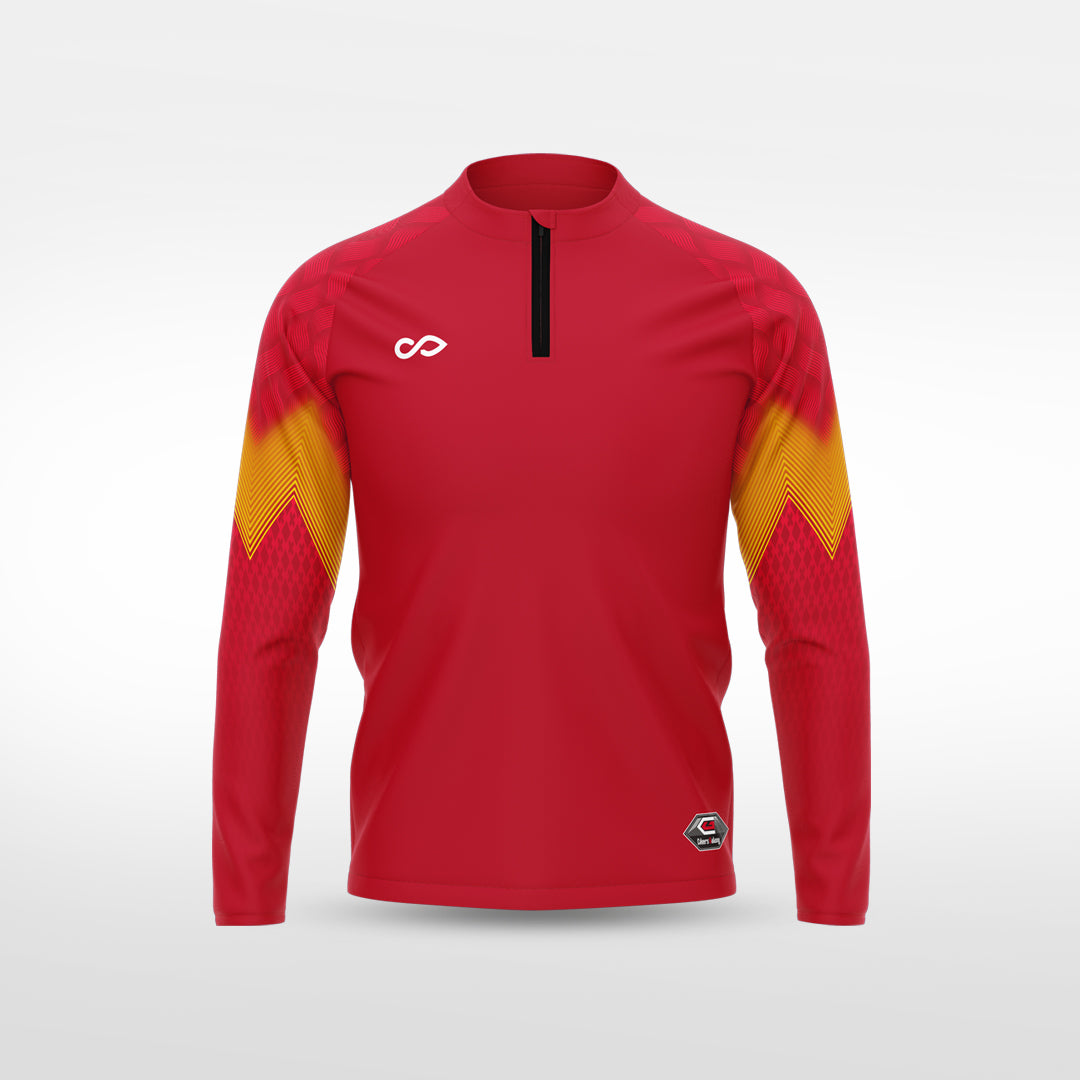 kid 1/4 Half Zip Vanta Series Flamor - AS233XFVS8 red