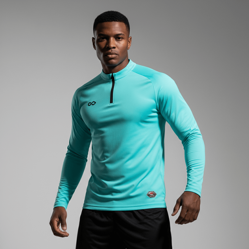 1/4 Half Zip Vanta Series Basara - AS233XFVWS3 mediumspringgreen