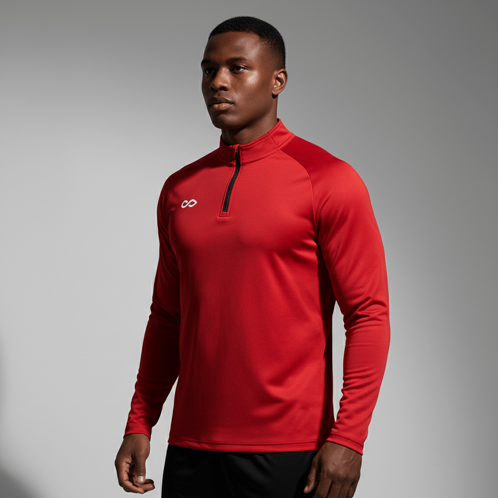 1/4 Half Zip Vanta Series Basara - AS233XFVWS3 red