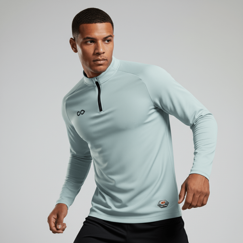 1/4 Half Zip Vanta Series Basara - AS233XFVWS3 silver