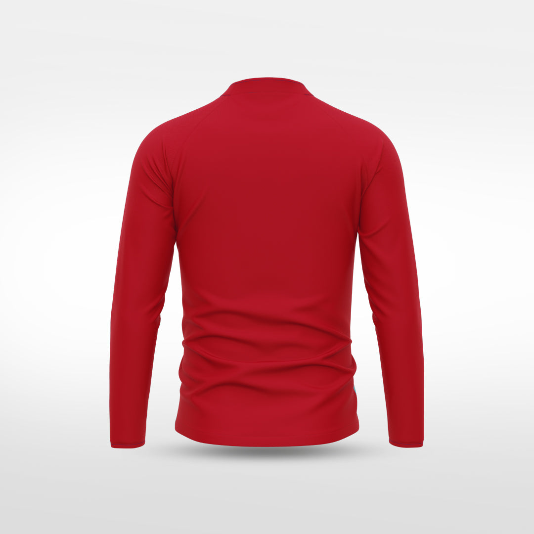 kid 1/4 Half Zip Vanta Series Basara - AS233XFVWS8 red