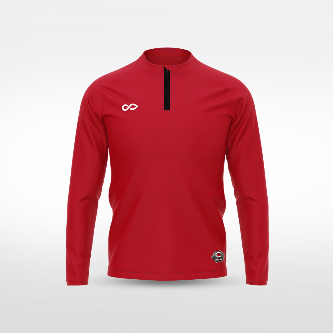 kid 1/4 Half Zip Vanta Series Basara - AS233XFVWS8 red