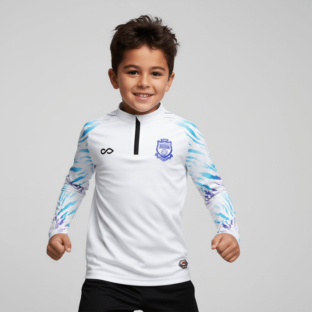 kid 1/4 Half Zip Vanta Series Wolvyn - AS233XFVY8 white