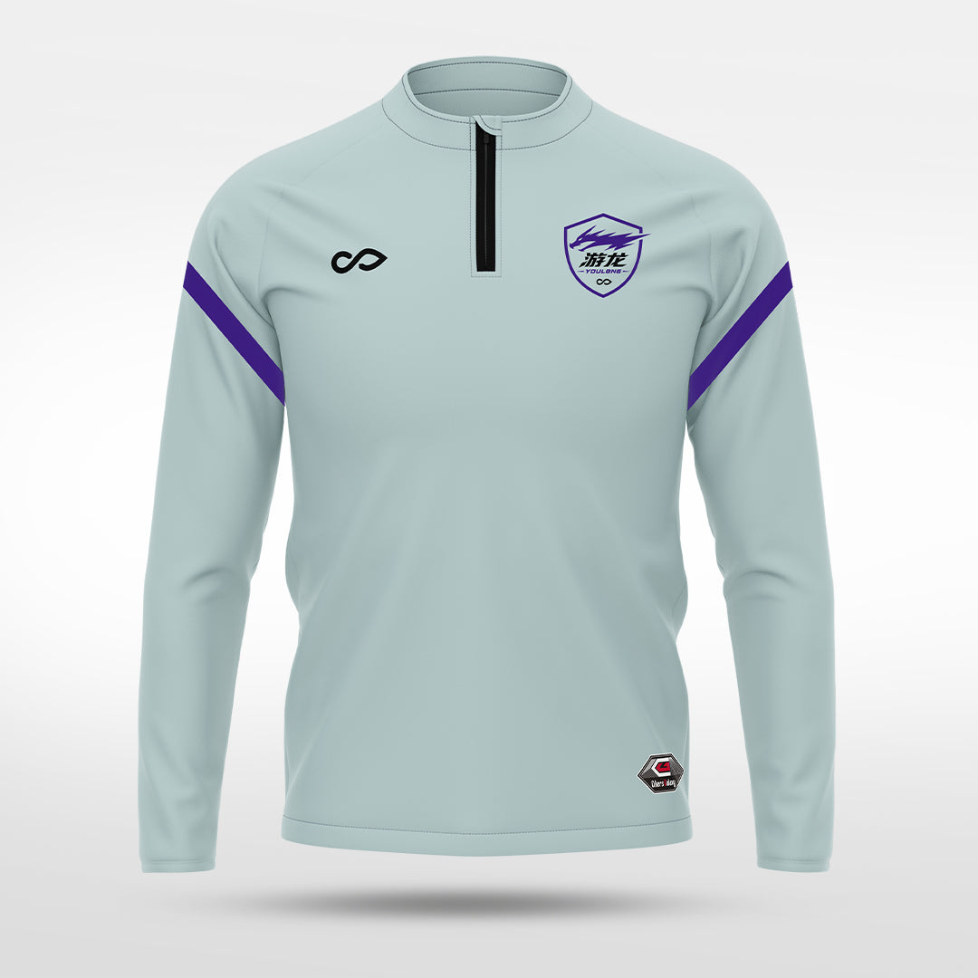 kid 1/4 Half Zip Vanta PU Series Youlong - AS233XFYL8 gray