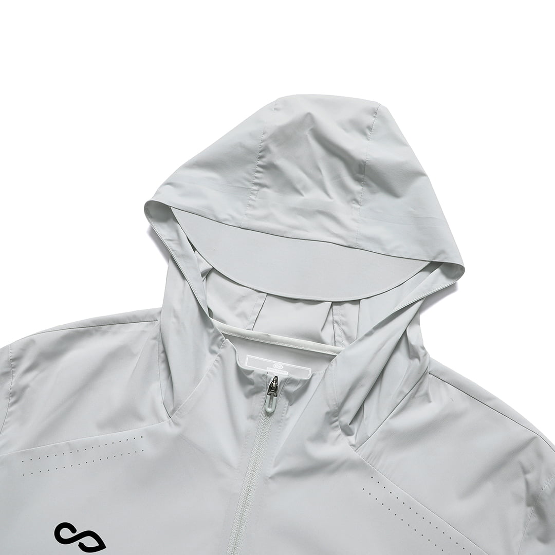 Cogitara Hooded Heat Bonded Sun Protection Jacket - AS241ZEMG3 silver
