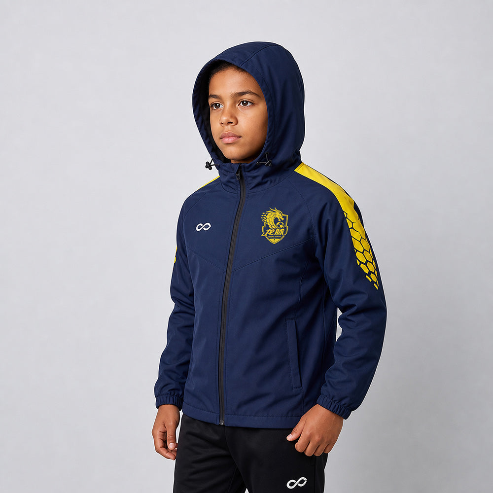Kid 3rd Gen Rain Jacket Vanta PU Series Draken - AS242XFLM8 navy
