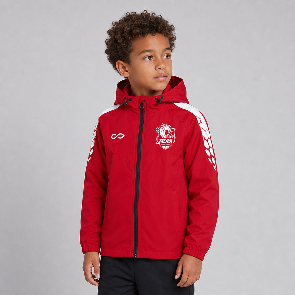 Kid 3rd Gen Rain Jacket Vanta PU Series Draken - AS242XFLM8 red