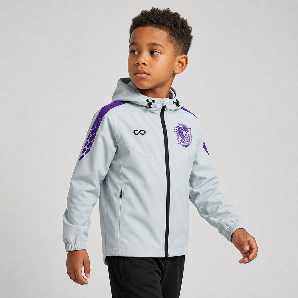 Kid 3rd Gen Rain Jacket Vanta PU Series Draken - AS242XFLM8 silver