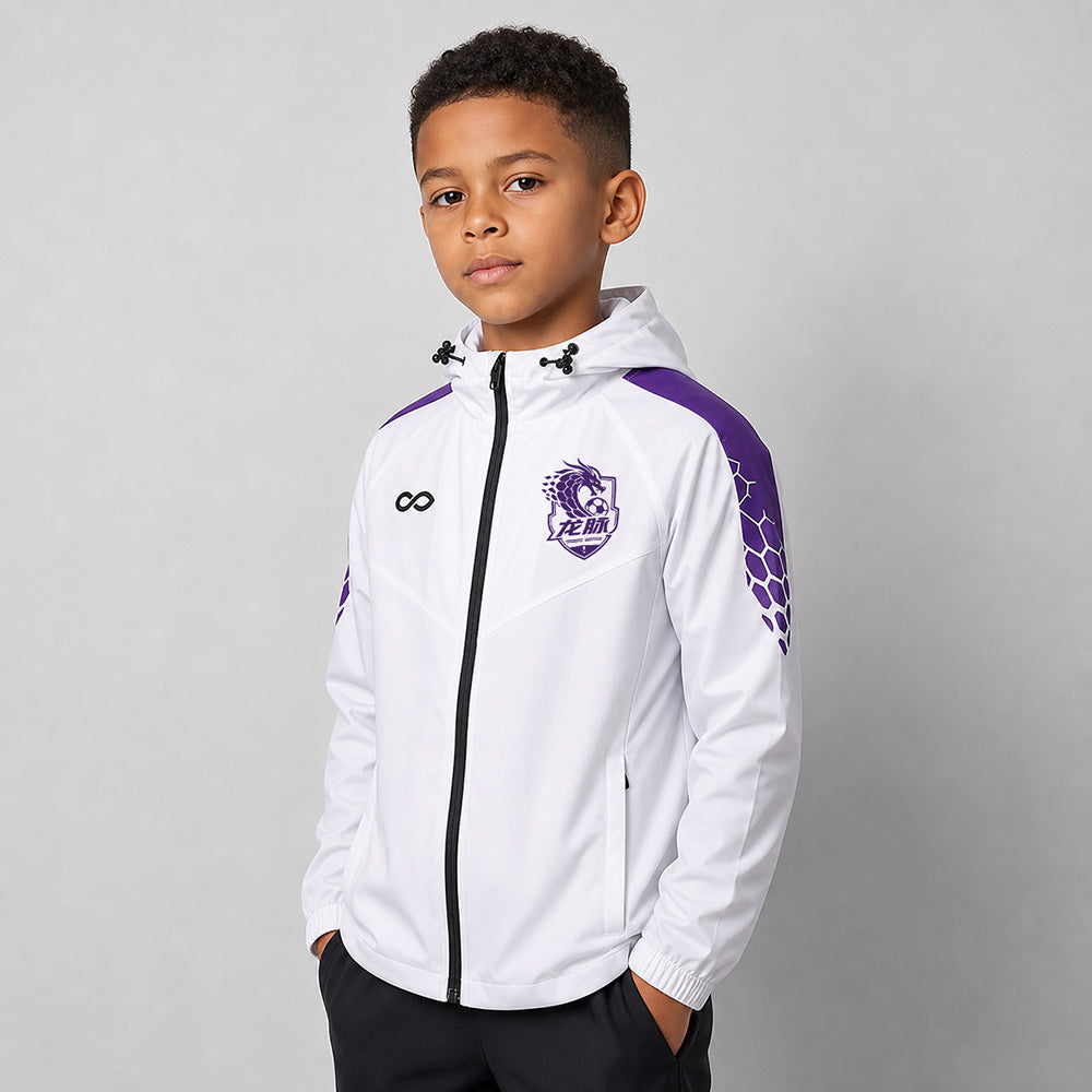 Kid 3rd Gen Rain Jacket Vanta PU Series Draken - AS242XFLM8 white