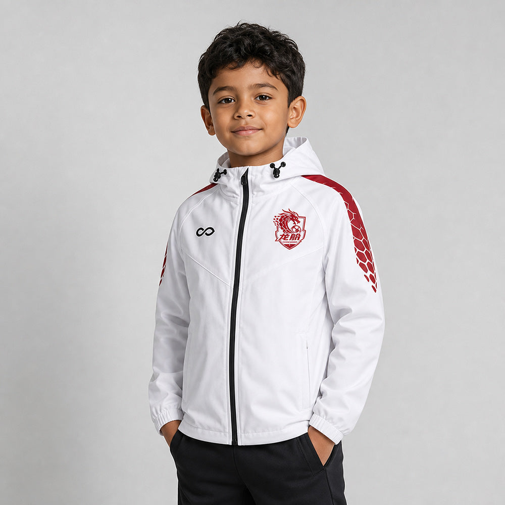 Kid 3rd Gen Rain Jacket Vanta PU Series Draken - AS242XFLM8 white