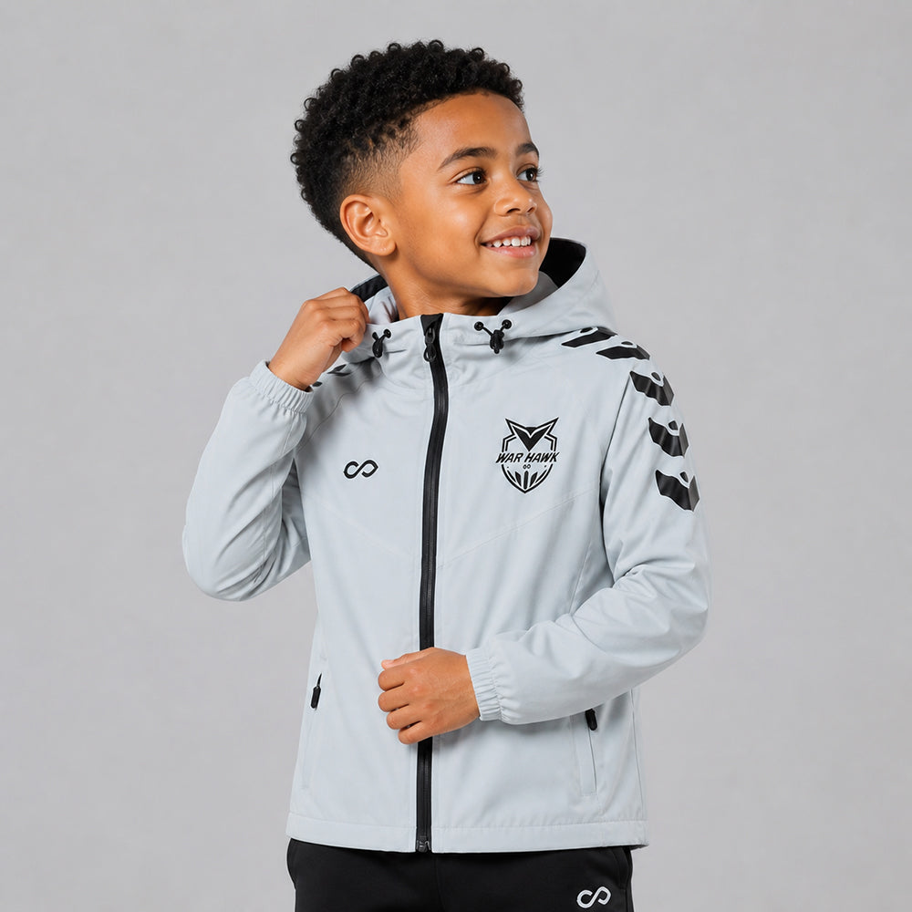 kid 3rd Gen Rain Jacket Vanta PU Series Falcon - AS242XFZS8 silver