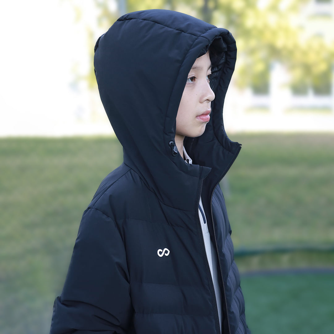 Kid Short Padded Jacket Aestara black