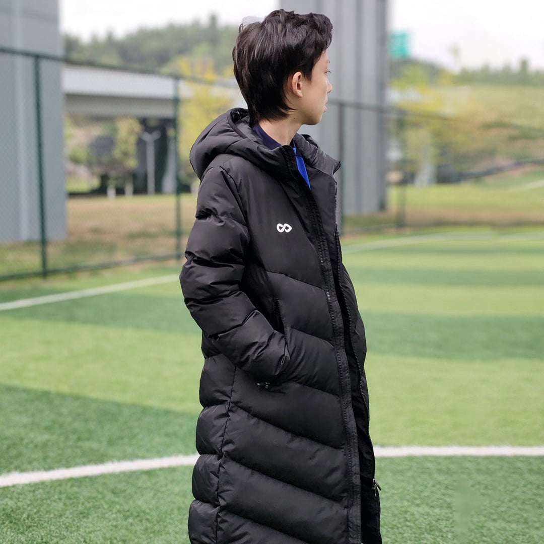 Kid Long Padded Jacket Ventara black