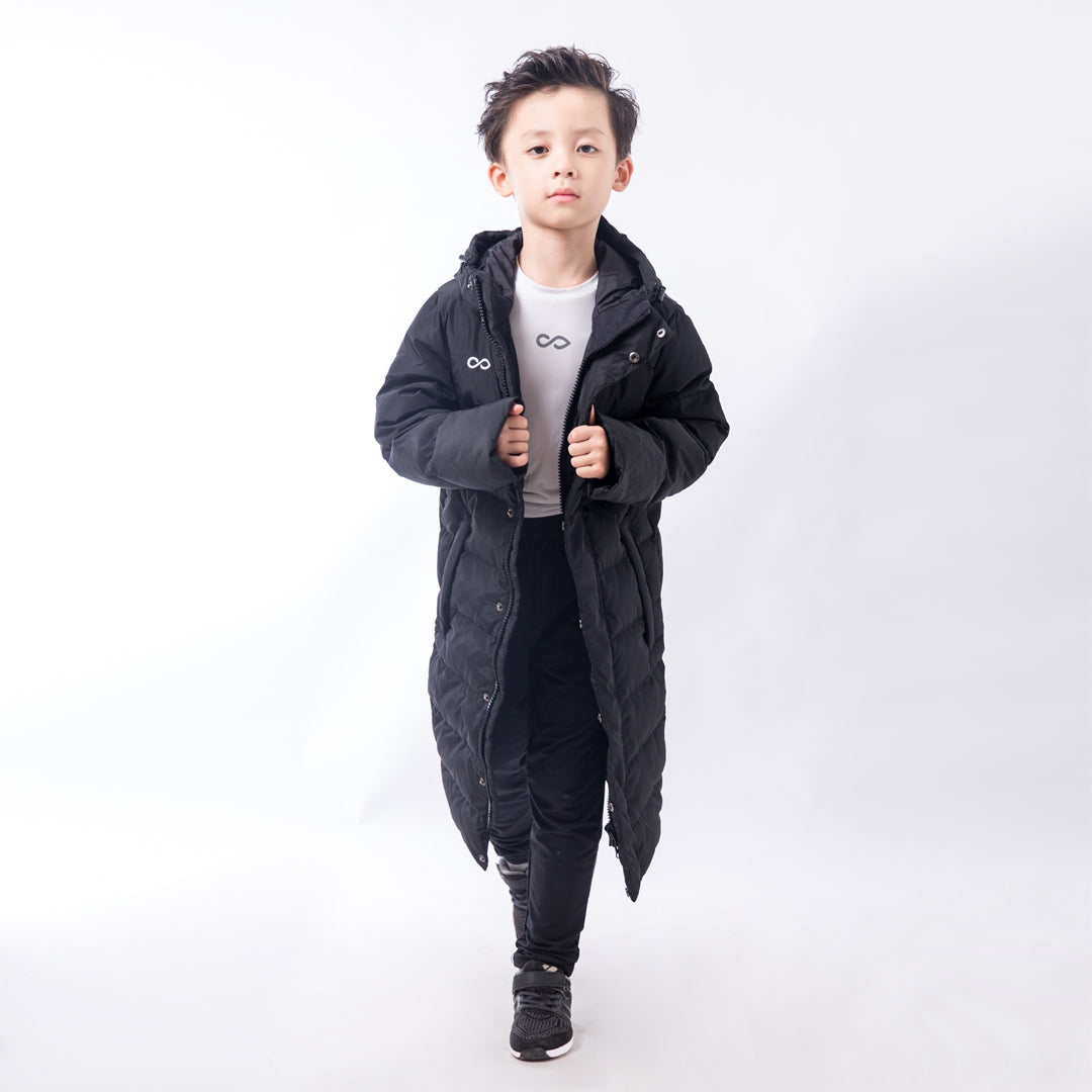Kid Long Down Jacket Cotton - AS436ATZ8 black