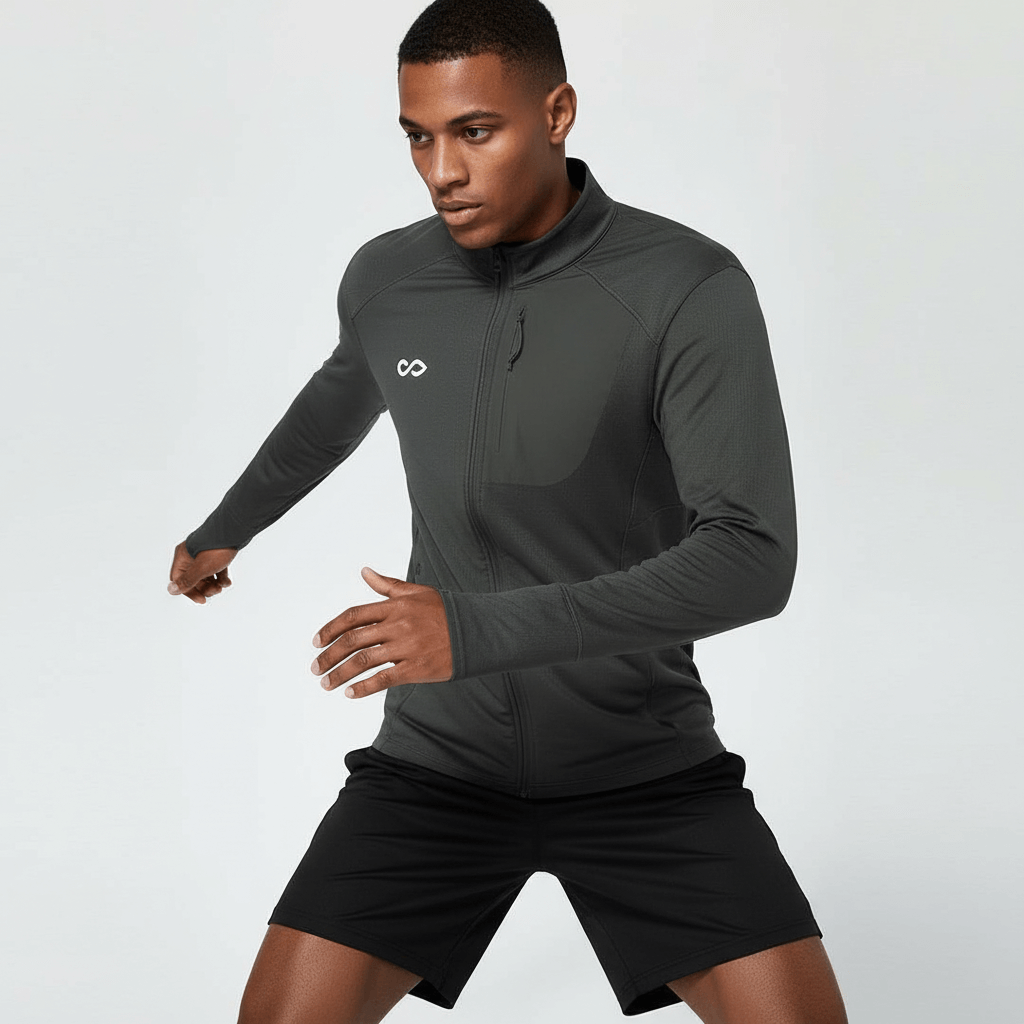 Stand Collar Training Jersey Primara - AT233AAVG3 silver