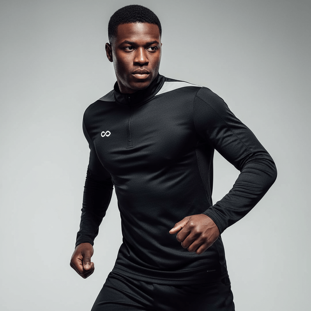 1/4 Half Zip Glaciurbara - AT233ATJF3 black