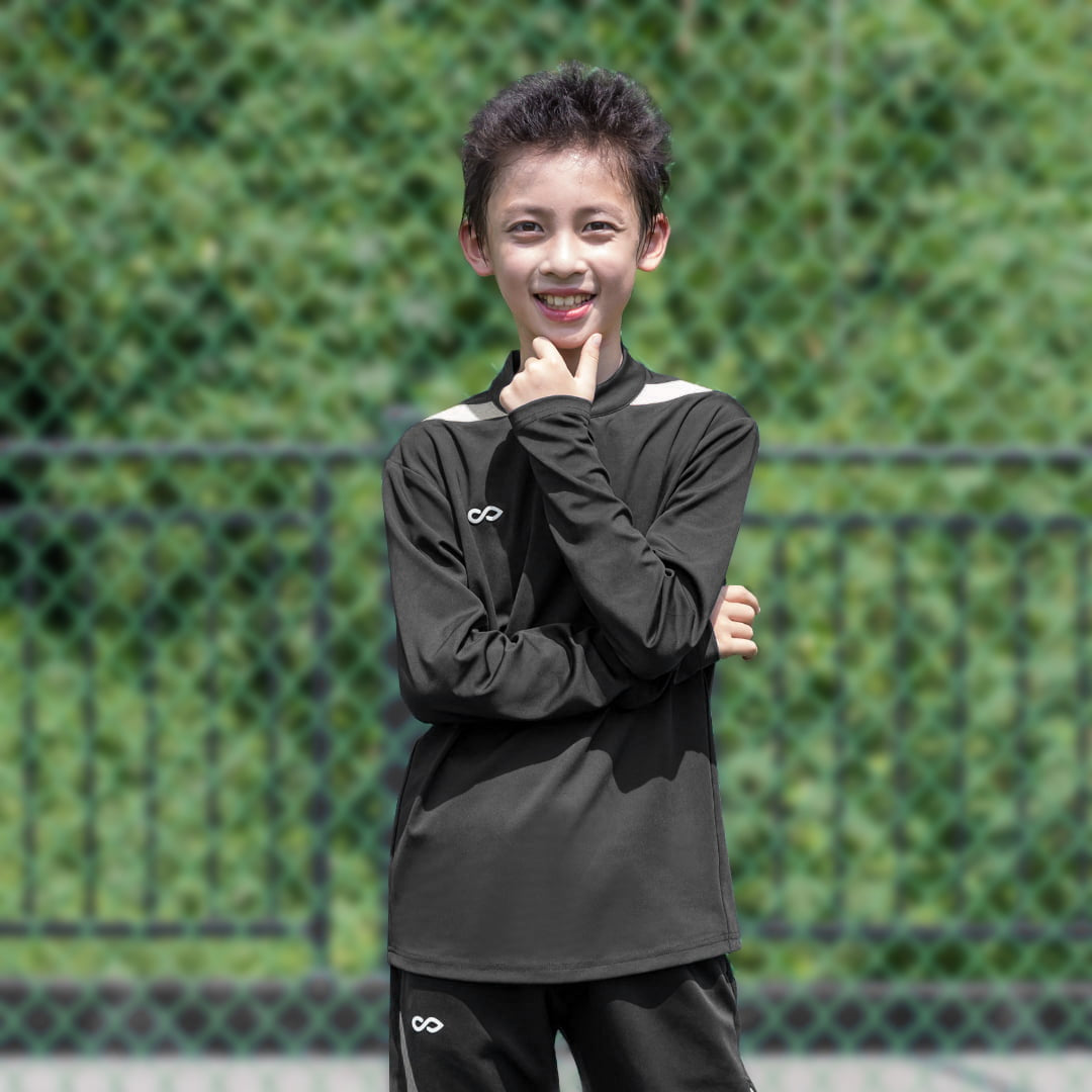 kid 1/4 Half Zip Puerara Gen 3 - AT233ATJF8 black