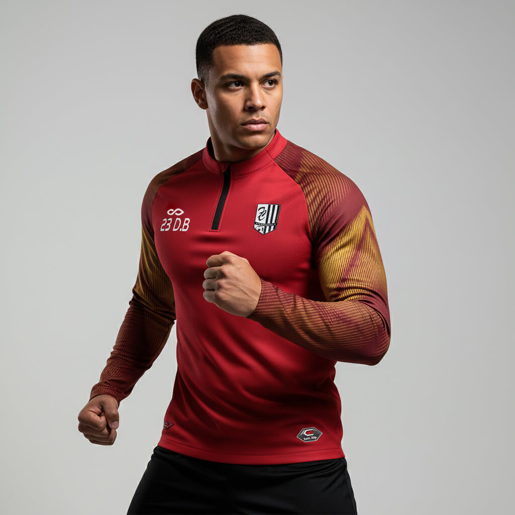 1/4 Half Zip Vanta Series Aurara - AT233XFA3 red