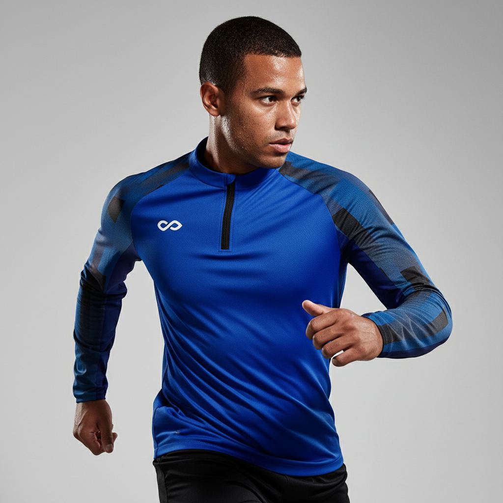 1/4 Half Zip Vanta Series Silvara - AT233XFB3 blue
