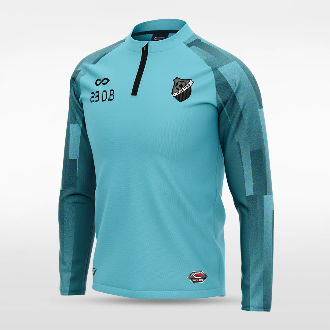 1/4 Half Zip Vanta Series Silvara - AT233XFB3 mediumspringgreen
