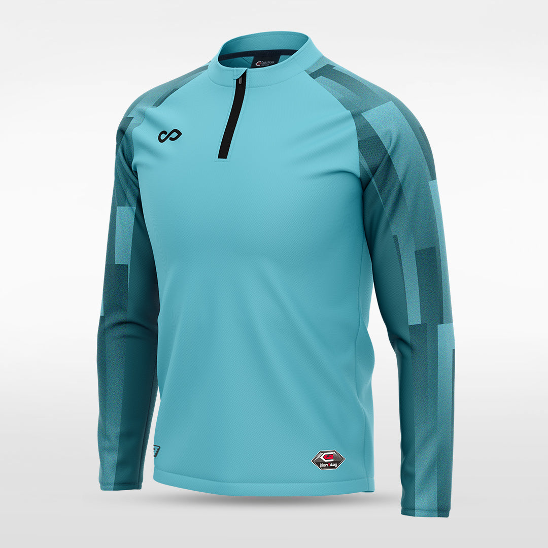 1/4 Half Zip Vanta Series Silvara - AT233XFB3 mediumspringgreen