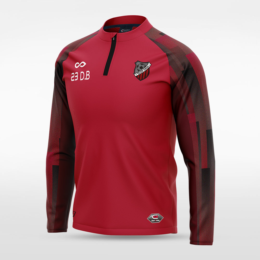 1/4 Half Zip Vanta Series Silvara - AT233XFB3 red