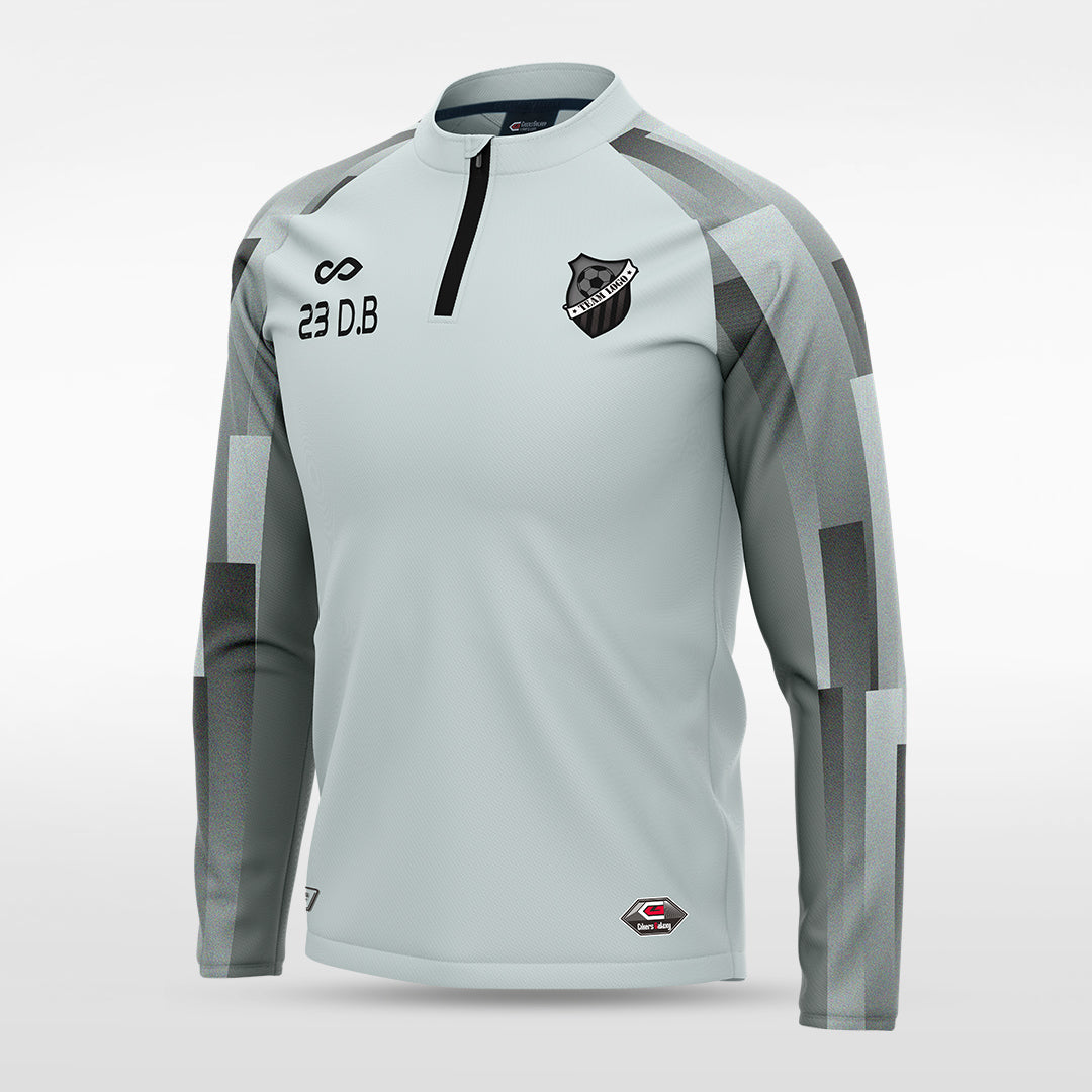 1/4 Half Zip Vanta Series Silvara - AT233XFB3 silver