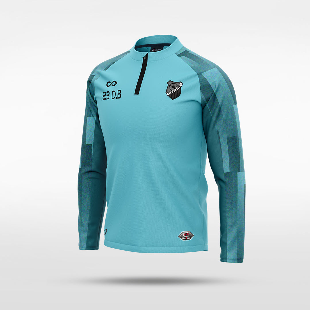 kid 1/4 Half Zip Vanta Series Silvara - AT233XFB8 mediumspringgreen