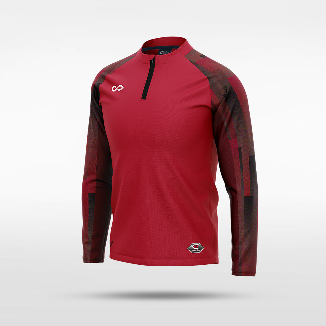 kid 1/4 Half Zip Vanta Series Silvara - AT233XFB8 red