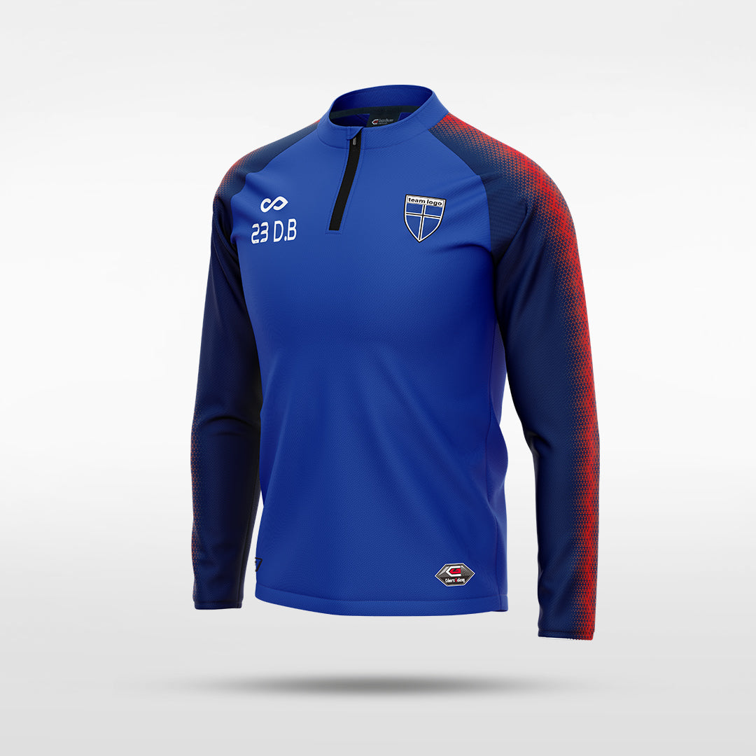 kid 1/4 Half Zip Vanta Series Lumin - AT233XFD8 blue