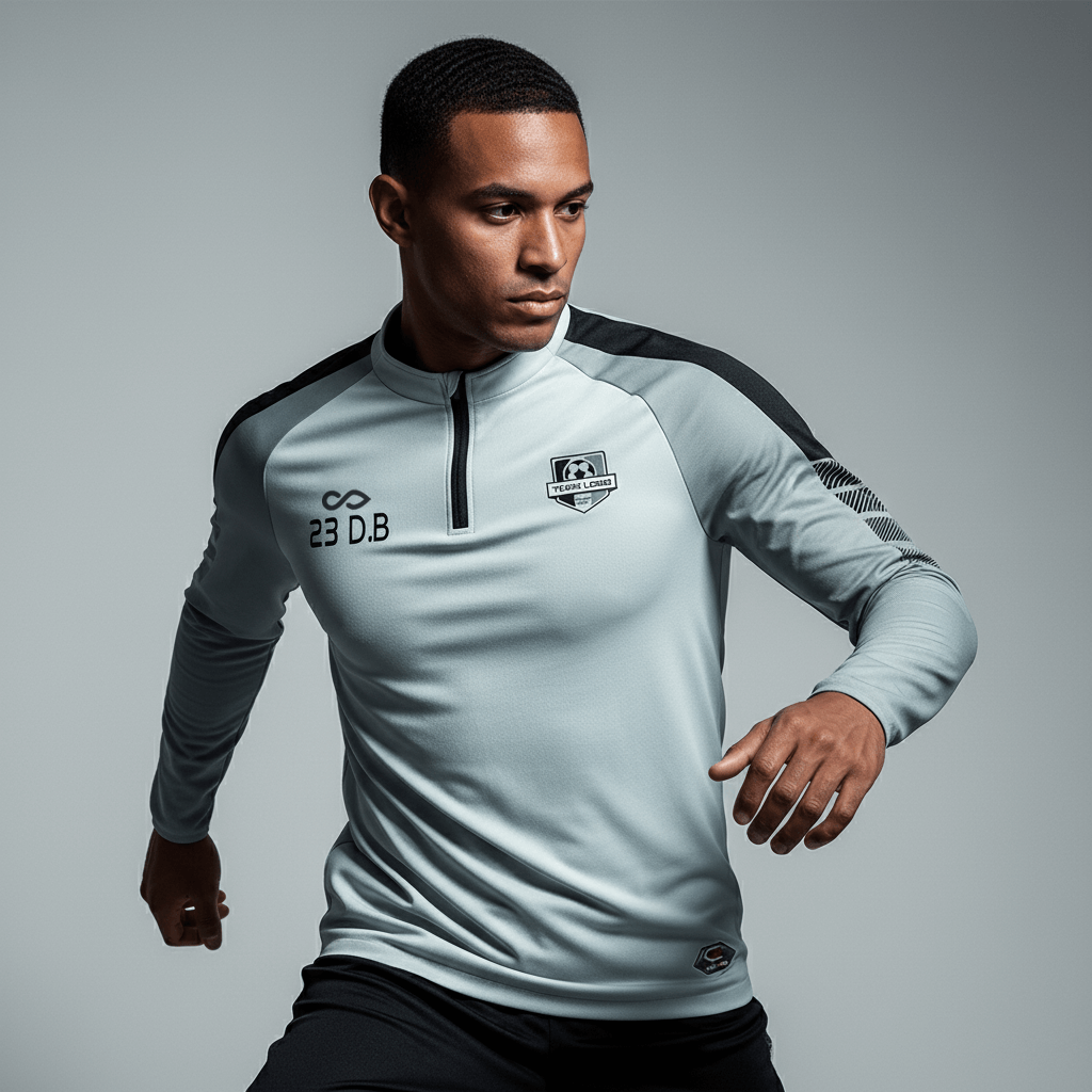 1/4 Half Zip Vanta Series Ventara - AT233XFE3 silver