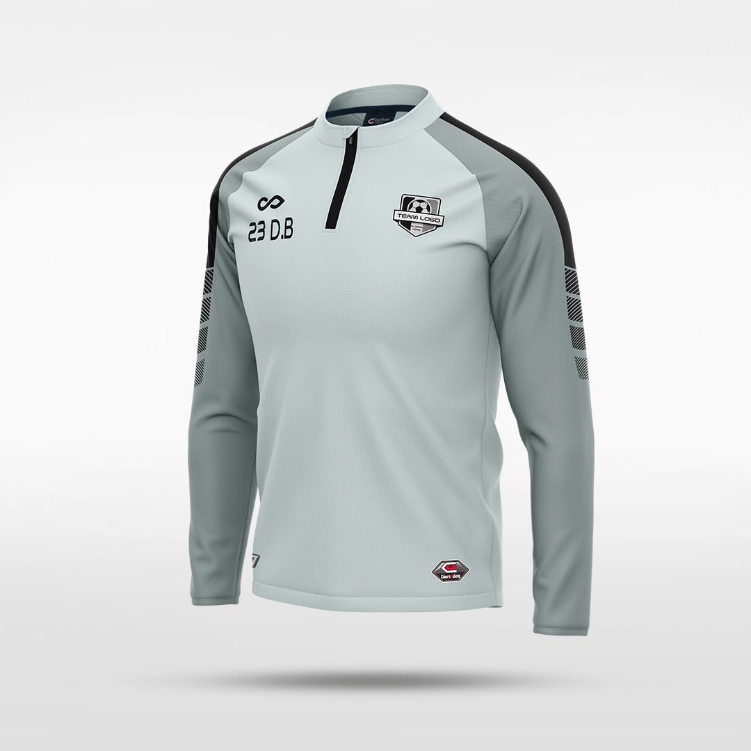 kid 1/4 Half Zip Vanta Series Ventara - AT233XFEF8 silver