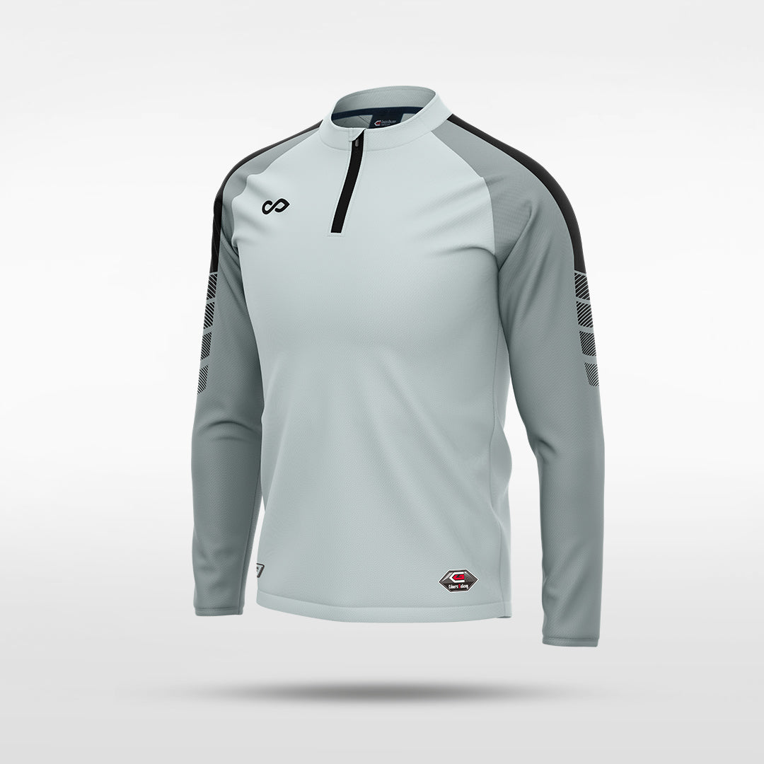 kid 1/4 Half Zip Vanta Series Ventara - AT233XFEF8 silver