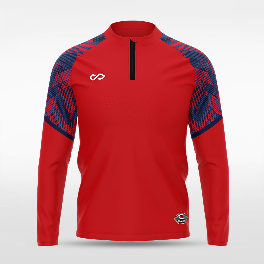 1/4 Half Zip Vanta Series Lumara - AT233XFEP3 red